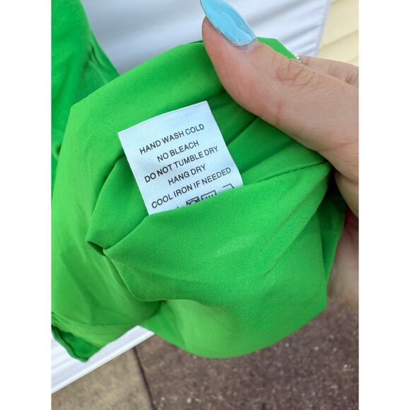 REVOLVE More to Come Green Randy Off Shoulder Ruffle Mini Dress Size M - Picture 7 of 10